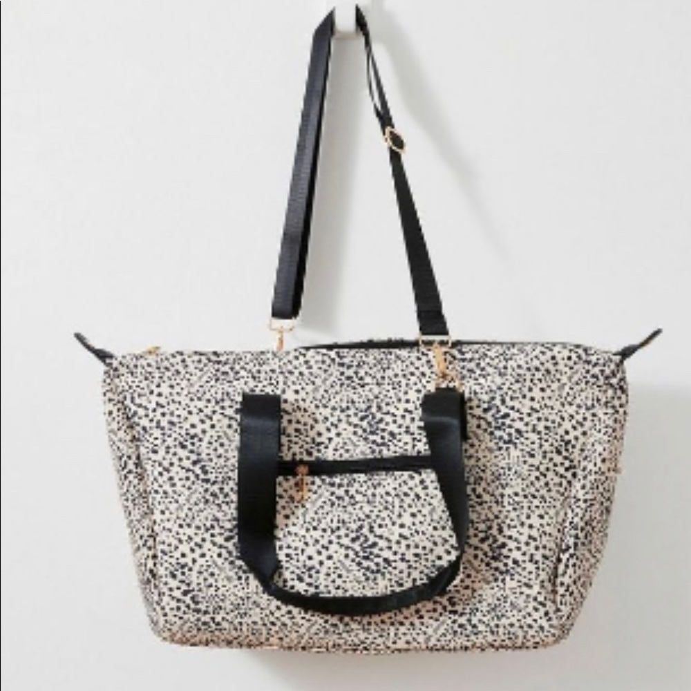 Signature Leopard Print Weekender Bag